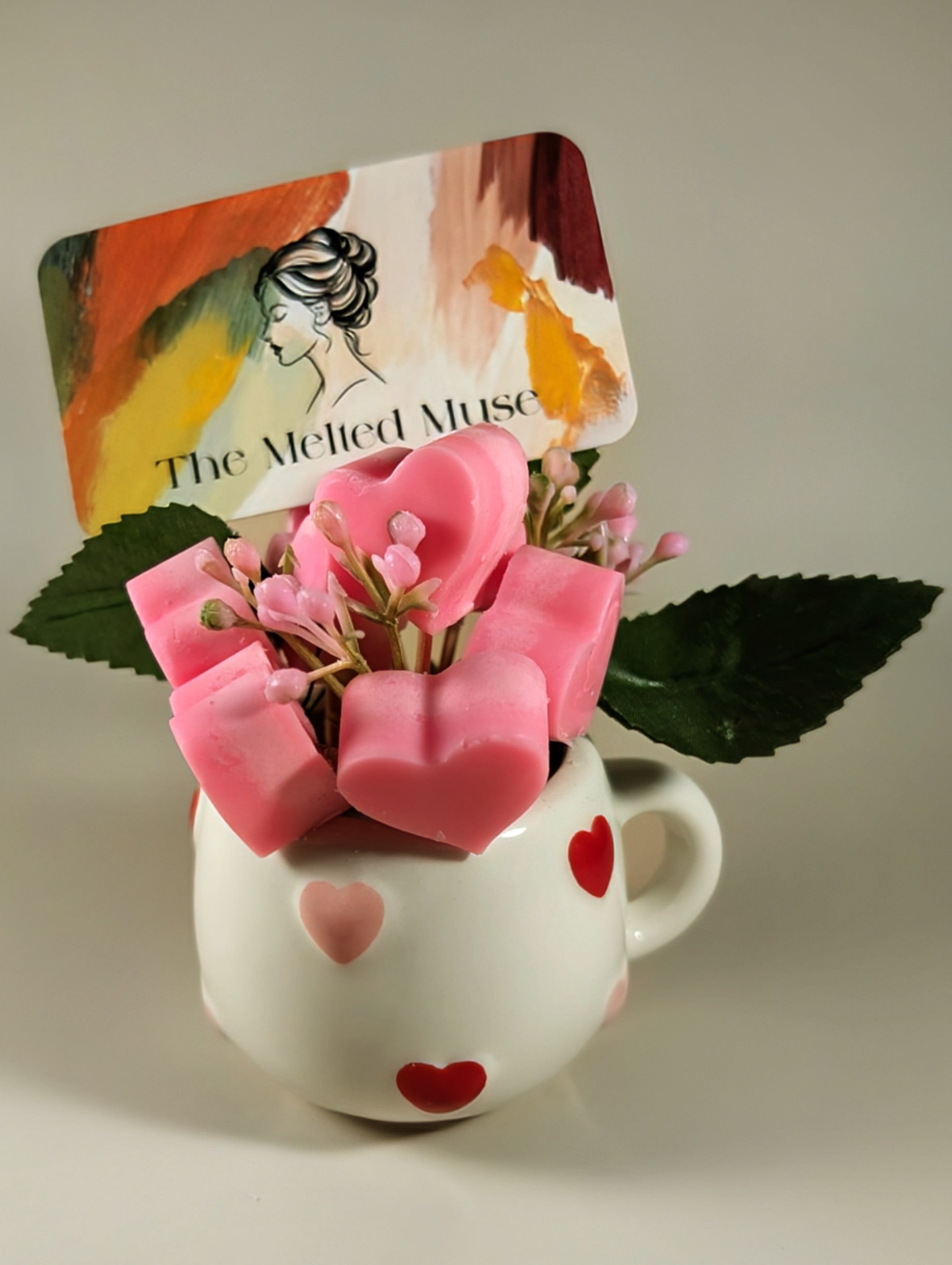 The Melted Muse — handcrafted wax melts with brand card